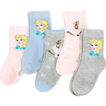 HOT 5pairs Disney Frosne 2 Prinsesse Elsa Anna Olaf Snemand sokker Bløde tøjdyr sok dukke Julegave børn toy