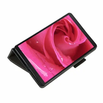 Justerbar Folde Stå for Galaxy Tab 10.1 Tilfælde 2019 med Blyant Indehaveren Kort Lomme med Magnetisk Smart Sag til SM-T510 SM-T515