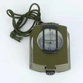 Ny Professionel Militær Hær Metal Observation Kompas Clinometer Camping Udendørs Værktøjer Multifunktion Kompas