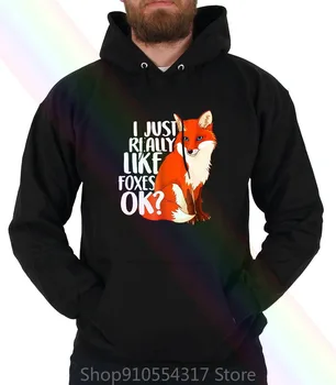 Jeg Kan Bare Virkelig Godt Lide Ræve Ok Sjovt Fox Hoodie Sweatshirts Kvinder Mænd