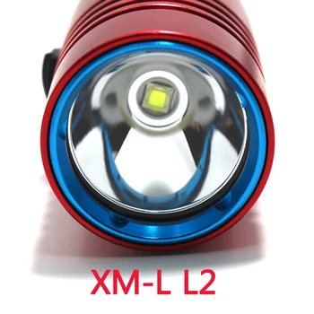 High power LED Vandtæt Dykning Lommelygte undersøiske Fakkel 10000LM XML L2 LED Aluminium Trinløs Justering af Lysstyrke lampe