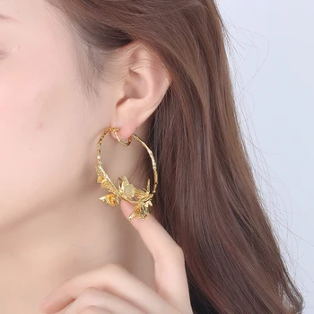 Nye Ankomst fashion brand vintage drop øreringe smykker Barok Europa style gren dingle øreringe til kvinder smykker tilbehør