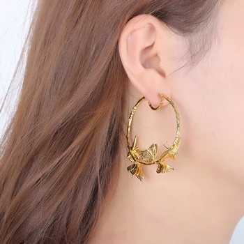 Nye Ankomst fashion brand vintage drop øreringe smykker Barok Europa style gren dingle øreringe til kvinder smykker tilbehør