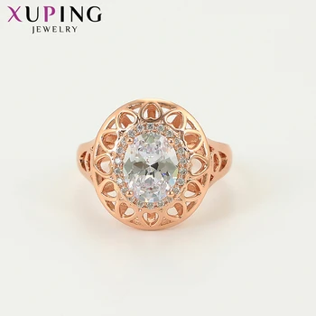 Xuping Store Engagement Ring for Kvinder Smykker Bryllup Nye Ankomst Rosa Guld Farve Forgyldt Gaver Engros 16107