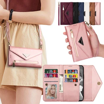 Wallet Læder taske til Huawei P40 P20-P30 Mate 20 10 Pro Lite Y6 Y7 2019 Luksus Håndtaske Kvinder, Flip-Kort Holder Telefonens Cover Etui