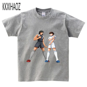 2020 Sommer Børn Boy T-Shirt Kaptajn Tsubasa Udskrive Kort Ærme T-shirts Bomuld Børn T-shirt med O-neck Tee Toppe Drenge Tøj N