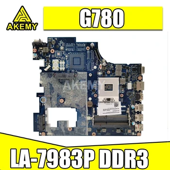 Gratis forsendelse Nye QIWG7 LA-7983P bundkort Til Lenovo G780 Laptop bundkort PGA989 DDR3 testet