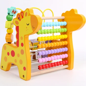 Montessori træ-matematik legetøj multi-funktionelle abacus legetøj tidlig læring undervisningsmidler børns uddannelsesmæssige legetøj