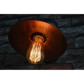 Vand-Rør Retro Lys i Loft-Industriel Strygejern Rust væglamper Vintage E27 LED Væg Sconce Lamper til stuen Soveværelse Bar Indretning