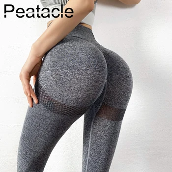 Peatacle Sport Leggings Yoga Bukser Kvinder Højtaljede Fitness Workout Super Elastisk Fitness Tights Energi Atletiske Piger, Sexet 2020