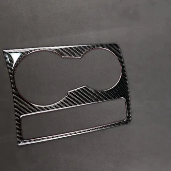 For Audi A5 A4 B8 2009-Carbon Fiber Trim Cup Indehaveren Dekorativ Ramme Decal Cover Sticker Dækker Bil Styling Tilbehør