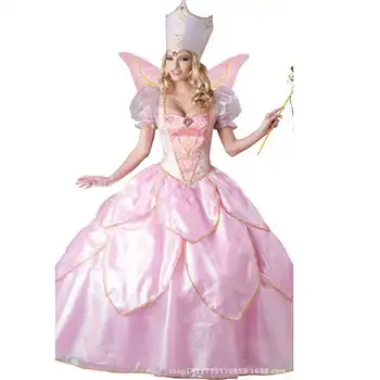 Halloween Kostume Smuk Faery Dronning Part Fotografering Vis Pink Forest Elf Princess Jul Tøj