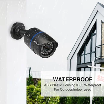 MISECU H. 265 IP-Kamera, 1080P PoE Udendørs Vandtæt ONVIF P2P-Motion Detection e-Mail CCTV Kamera Overvågning, Sikkerhed i Hjemmet XM