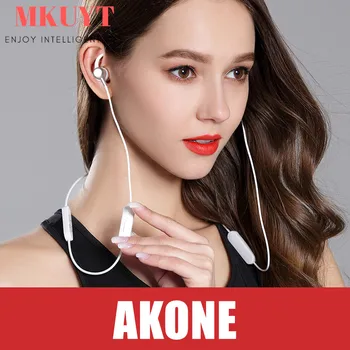 MKUYT Akone Bluetooth-Hovedtelefoner, Vandtæt Trådløse Headset Sport-Dobbelt Batteri Hovedtelefon med Mikrofon til IPhone og Android-Telefoner