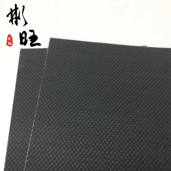 Høj hårdhed 6k almindelig carbon black træfiberplade komposit-materiale, glat flade, glatte linjer, enkle linjer