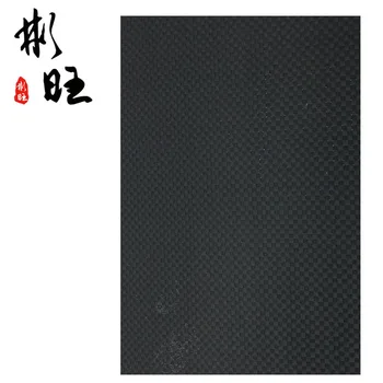 Høj hårdhed 6k almindelig carbon black træfiberplade komposit-materiale, glat flade, glatte linjer, enkle linjer