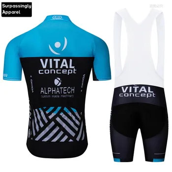 2019 Team Blue Afgørende Koncept Trøje 16D Gel Cykel Shorts, der Passer MTB Ropa Ciclismo Herre Sommeren Cykle Maillot Sportstøj