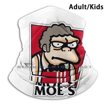 Moe ' s Print Pm2.5 Filter Genanvendelige Munden Ansigtsmaske Til Børn, Voksne Kfc Chiken Elsker Moes