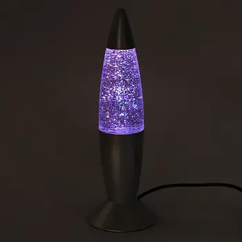 Nyt Mærke 1pc 3D-Raket Multi Farve Skiftende Lava Lampe RGB LED Glitter Party Humør Nat Lys Julegave Sengen Nat lampe