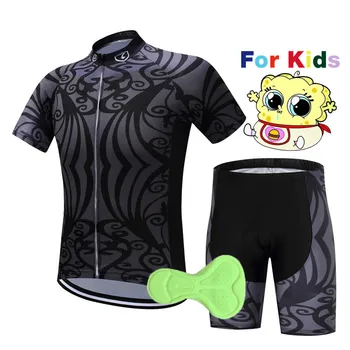 2020 sommeren børns cykling trøjer sæt kids tøj cykel shorts Svamp Bukser Pad cykel cykling tøj triathlon uniform