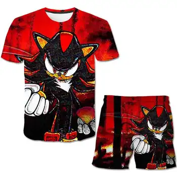 2020 Ny Sonic the Hedgehog Børn Drenge Piger Tøj polyester T-shirts og Toppe + Shorts Bukser sonic Udstyr Sommer varm salg af Tøj