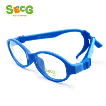 SECG Fleksibel Soft Kids Aftagelig Ramme Solid Søde Børn Briller Ramme Optiske til Syne, Lunettes Forestilling Ramme Gummi