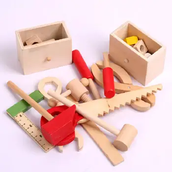 Børnene Lege, Spille Toy Træ-Simulering Vedligeholdelse Værktøjskasse Møtrik Demontering Legetøj Baby Spil Puslespil Toy Sæt Gave Til Børn