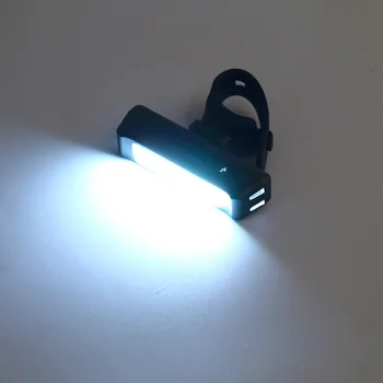 100LM LED COB USB-Genopladelige Forlygte Hoved lys Flash Cykel Cykel, MTB Stop-Bageste Hale Lampe Super Let Cykel Lys