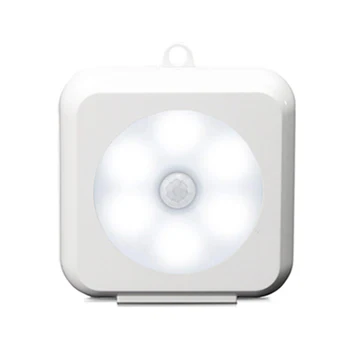 LED Motion Sensor Nat Lys Indendørs Nat Lys Motion Sensor lampe til Gangen Badeværelse Soveværelse Trapper Korridor strøm på batteri