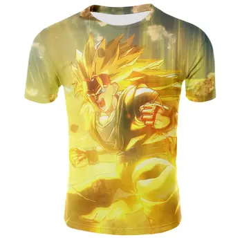 Cool vegeta seven dragon beads Saiya T-shirt 3D printed men's T-shirt Summer Fashion Top punk t-shirt men's Plus Size street sty