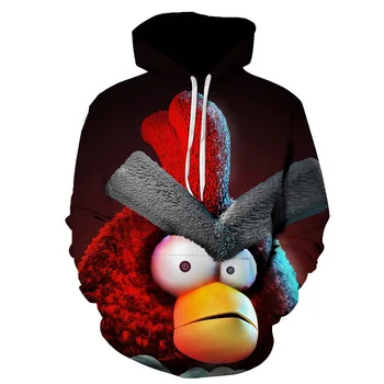 Ny Stil 3D Printet Hætteklædte Drenge og Piger, Sweatshirts Hot Salg PIGE Streetwear Angry Birds 2 Casual Hættetrøjer Børns Hættetrøje