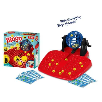 Bingo Tumbler Lotto Lotteri Maskine 90 Nummererede Kugler, 48 Kort Familien Spil Perfekt Børn Gaver, Sjove Spil, Legetøj