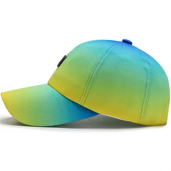 Gradient farve cap top cap, hat kvinde forår og efterår baseball cap casual vilde sun hat udendørs solskærm mand