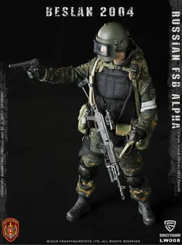LW008 1/12 Scale Crazy Figur russisk Alpha Særlige Styrker Grenadier Collectible Model På Lager