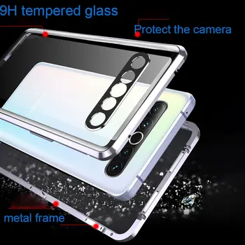 Magnetisk Adsorption Tilfældet for Meizu 17 Pro Dække Dobbelt-Sidet Hærdet Glas + Metal Frame Bumper Telefonen Tilfælde for Meizu 17 5G