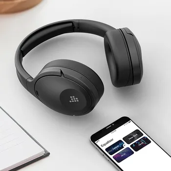 Tronsmart Apollo Q10 Bluetooth-Hovedtelefoner 5.0 Aktive Noise Cancelling Trådløse Headset with100-timers Spilletid,Tryk/App Control