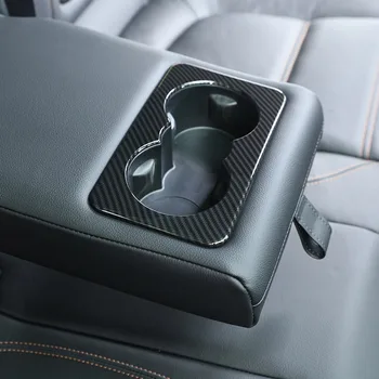 Land Rover Defender 110 2020 Car-styling ABS-Carbon-Fiber Struktur bagsædet, kopholder Dække Trim Bil Tilbehør
