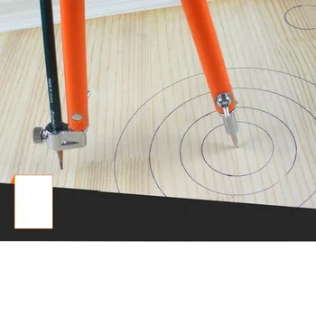 Tømrer Præcision Blyant Kompasser Stor Diameter Justerbare Skillevægge, Mærkning Og Scribing Kompas For Træbearbejdning