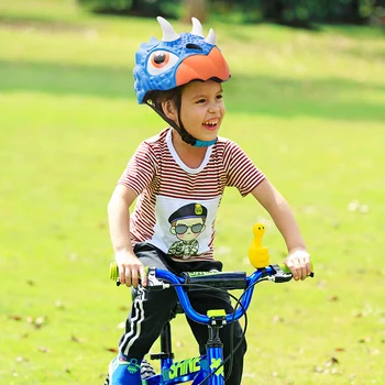 ROCKBROS Cykling Cykel Hjelm Barn Tegnefilm Mtb Cykel Hjelm Sikkerhed Kids lille Barn Remskive Dinosaur Drenge Grils cykelhjelm