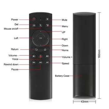 G20-G20S Gyro Smart Voice Fjernbetjening IR Læring 2,4 G Wireless Flyve Air Musen til X96 Mini H96 ANTAL X99 Android TV Box vs G10
