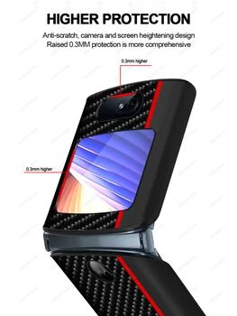 Capa for Motorola Moto Razr 2 5G Sag Oprindelige Rumaka Luksus Læder Folde Tilbage Dække Sagen for Moto Razr 5G 2020 Telefonen Sag