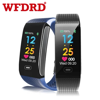WFDRD Smartwatch Mænd Kvinder til Android, Ios Fashion Sport Vandtæt Ip68 blodtryk Trænings-og CK18S Smart ur