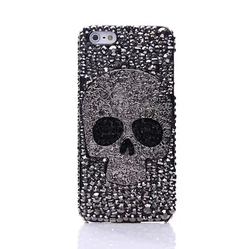 Metal Saphire Øje Diamond Skull Tilfælde Dække For IPhone 6 7 8 plus pro 11 til Samsung Galaxy Note10+Plus S8 S9 S10