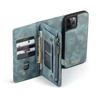 For IPhone-12 Pro Max 12 Mini Wallet PU Læder Stand Folio Cover til IPhone 12 Pro Funda til IPhone 12 Beskyttende Shell