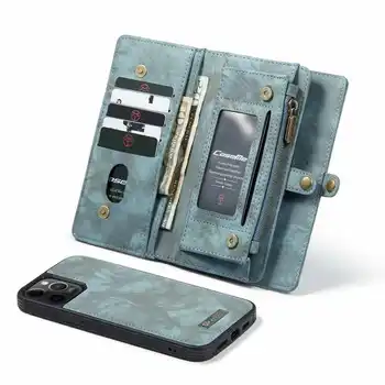 For IPhone-12 Pro Max 12 Mini Wallet PU Læder Stand Folio Cover til IPhone 12 Pro Funda til IPhone 12 Beskyttende Shell