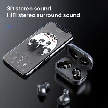 FLOVEME Trådløse Headset Bluetooth Hovedtelefon Hovedtelefoner HD Stereo Trådløse Wireless Smart Telefon Stereo Øretelefoner Dual