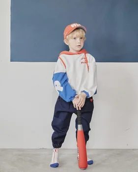 2020 Nye Efterår og Vinter RJ Brand Børn Trøjer til Toddler Drenge Piger Søde Stribe Sweatshirts Baby Barn Bomuld Mode Tøj