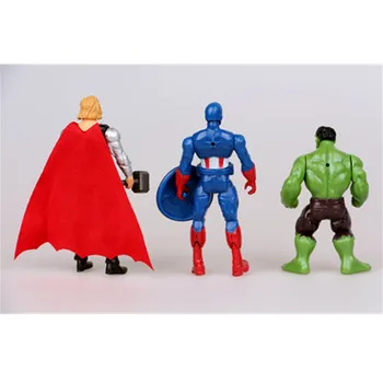 6stk Avengers superhelte Iron Man, Hulk, Captain America Batman Superman Action Figurer gave samling af legetøj til børn