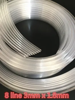 10 Meter 8 line blæk rørføringer til eco-solvent blæk 1,8 mm x 3 mm for alle eco solvent printere rør slange slange