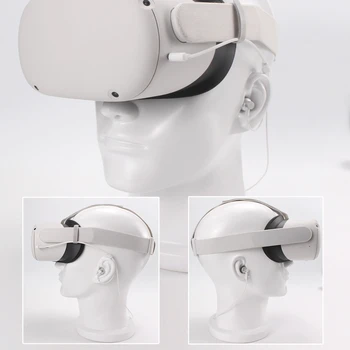 Støjreduktion VR Spil-I-øret Øretelefoner Kablede Hovedtelefoner til Venstre og Højre for Adskillelse -Oculus Quest 2 VR Headset Tilbehør